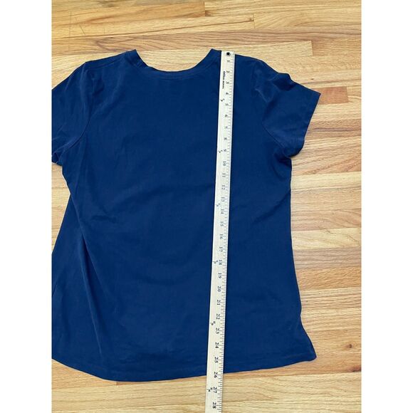 Nike Dri-Fit Women's L Blue T-Shirt Cotton Michigan Wolverines Football Athletic - Picture 9 of 9